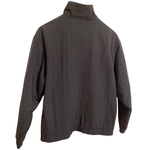 AKWA Black Men’s Vintage Sport Jacket Windbreaker Sz. S (Nylon & Fleece Lining) - Picture 4 of 11